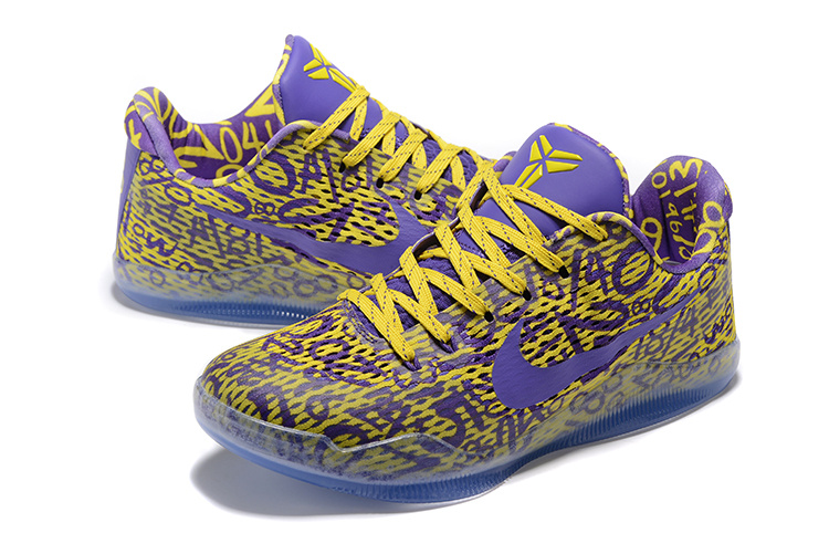 Nike Kobe 11 Elite purple yellow Shoes On Sale
